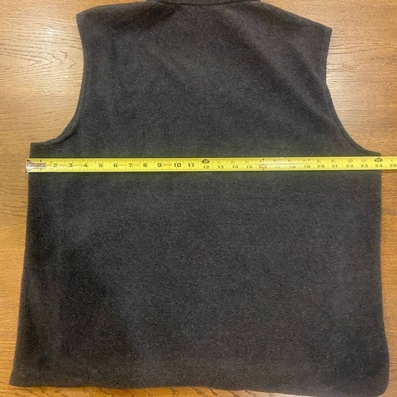 Woolrich Men Large Grey Full Zip Vest Fleece Drawstring Bottom Outdoor Camp - Picture 3 of 11